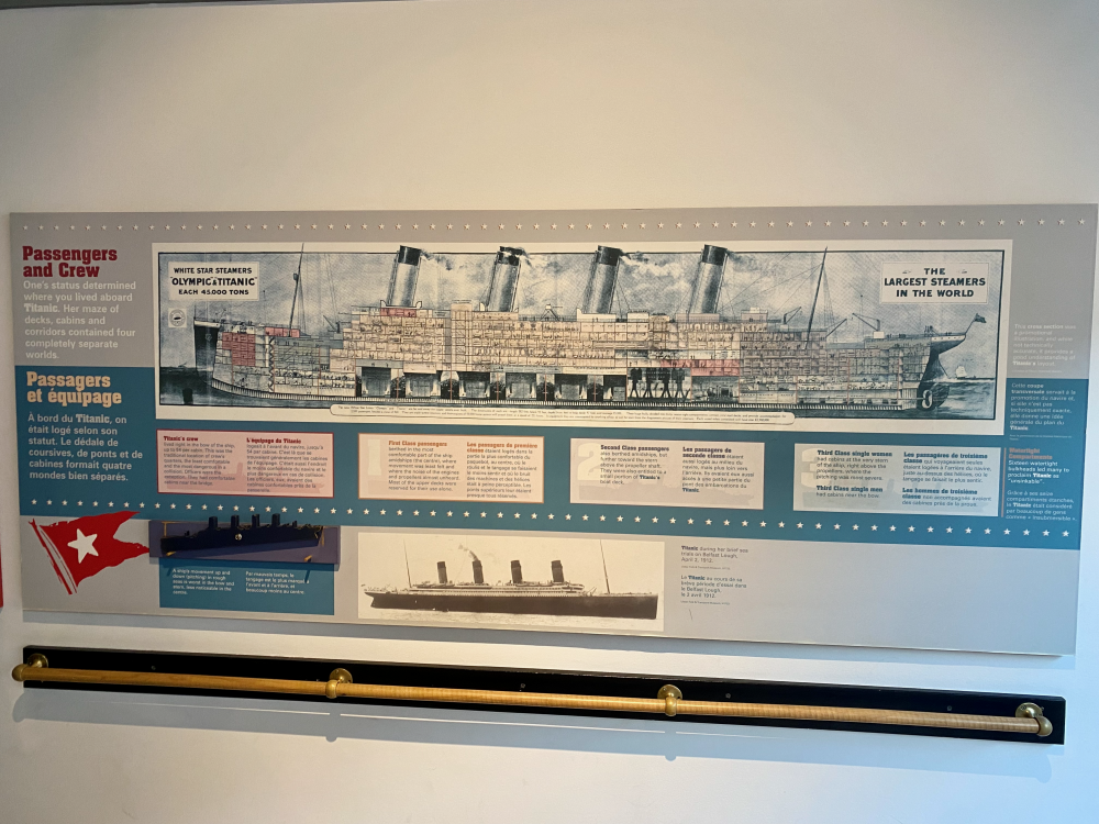 Some historic Titanic artifacts in the Maritime Museum