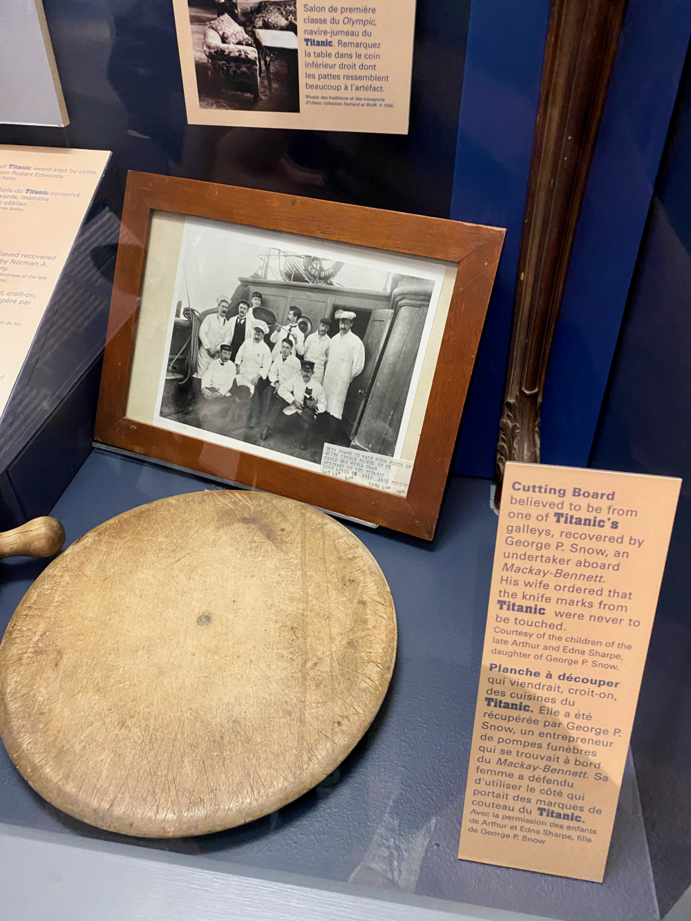 Some historic Titanic artifacts in the Maritime Museum