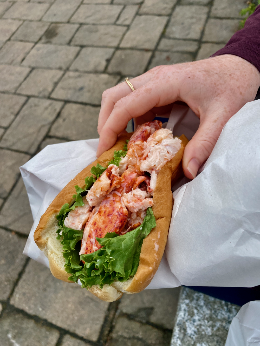 Lobster rolls in Bar Harbour, Maine