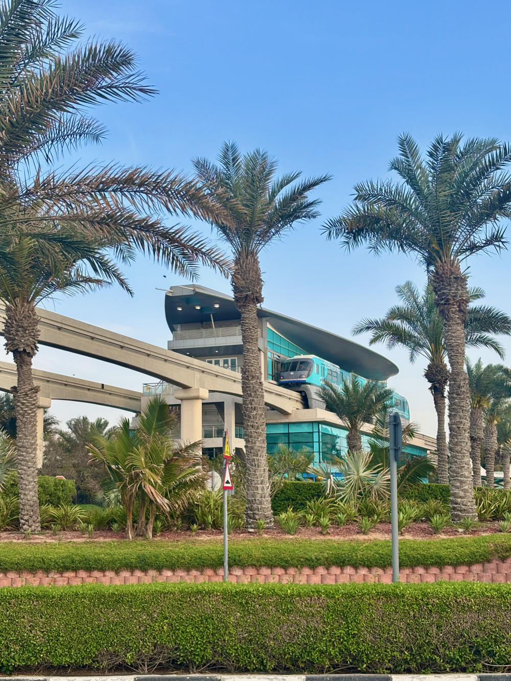 The Atlantis Monorail station from the outside
