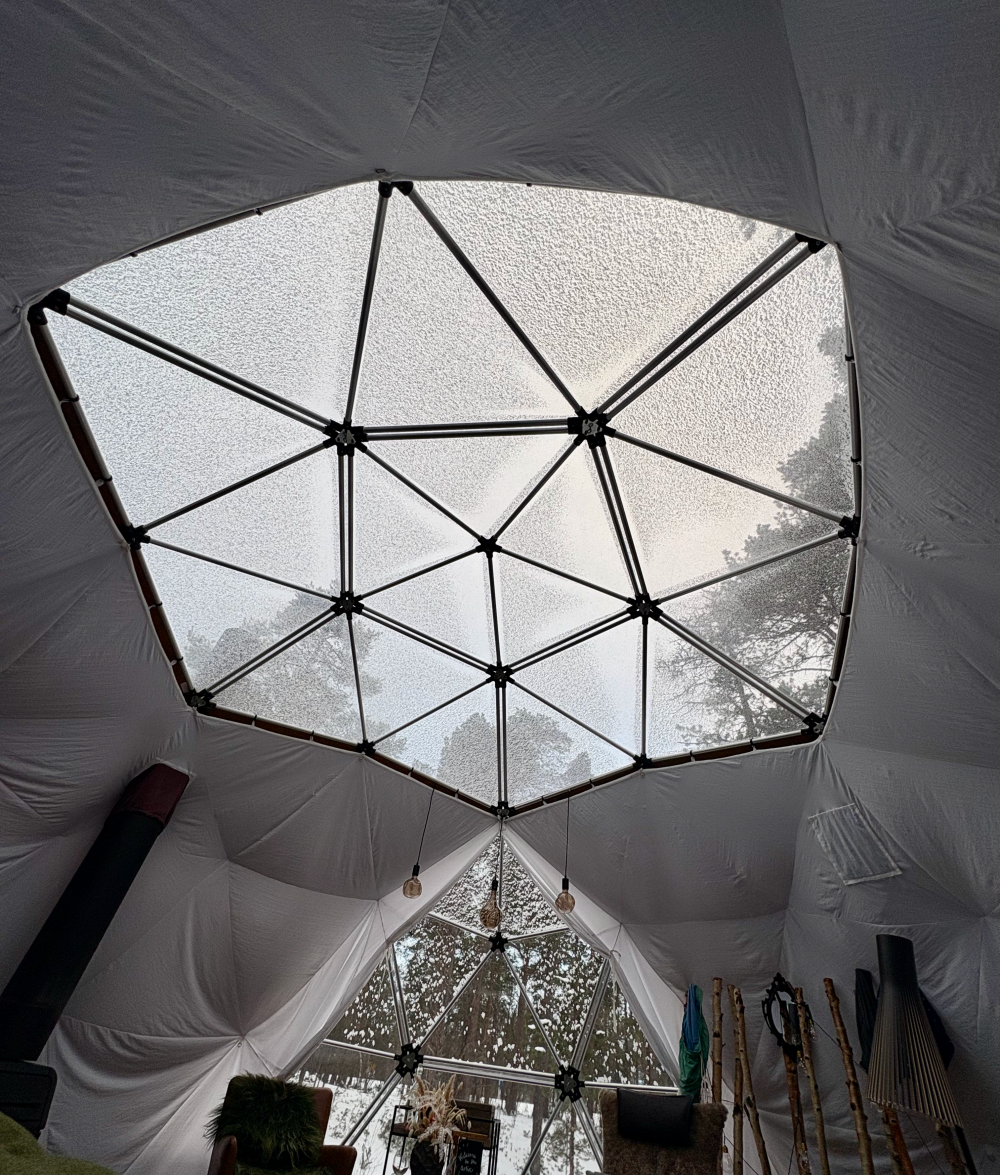 Our magical Aurora Canvas Dome, one of the brst places to stay in Alta, Norway
