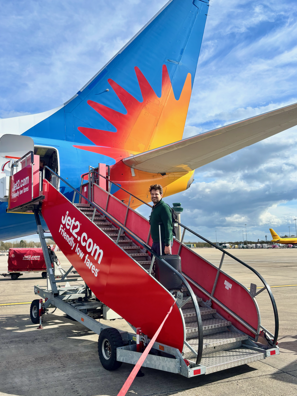 Taking off from London Stansted with Jet2