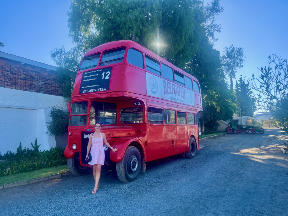 Matjiesfontein's famous Red Bus 