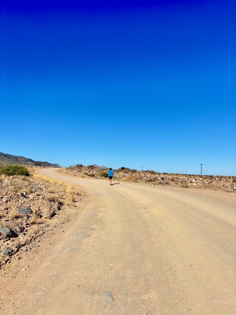Enjoying one of the running trails in the Western Cape