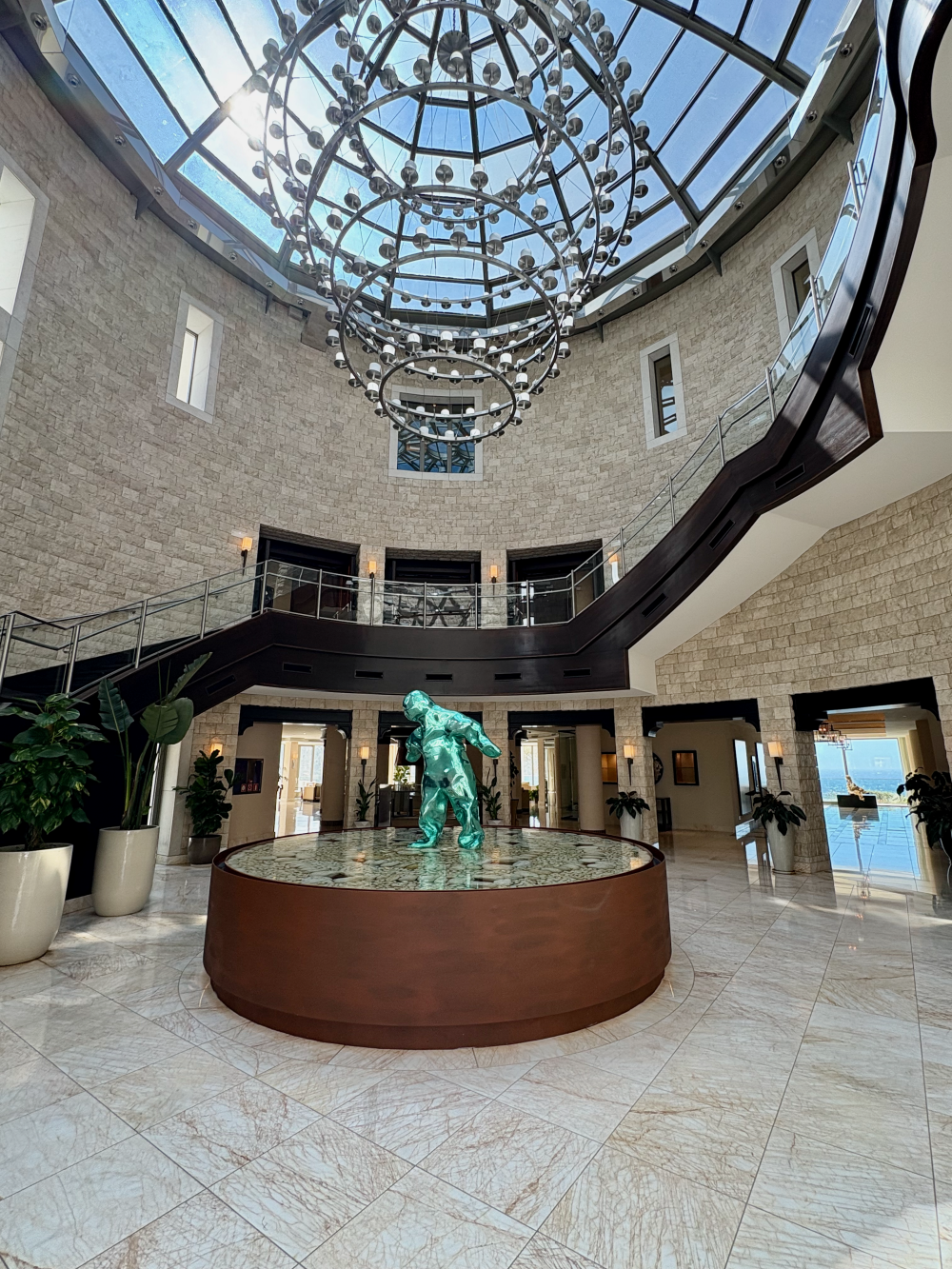 The stunning lobby area of the Jumeirah Mallorca
