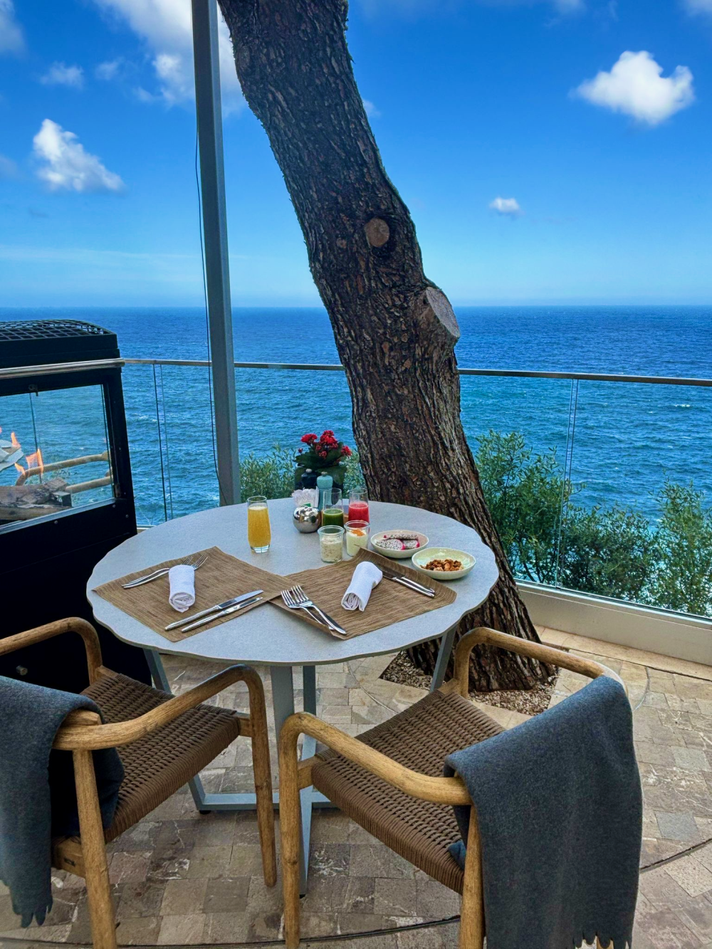 Breakfast on the terrace at Jumeirah Mallorca