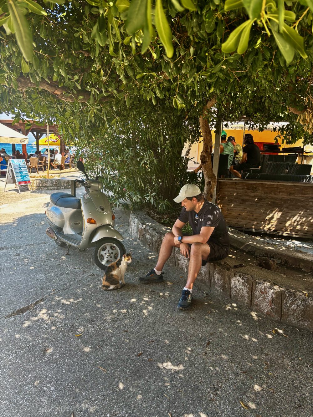 Waiting outside the small shop for the daily bread