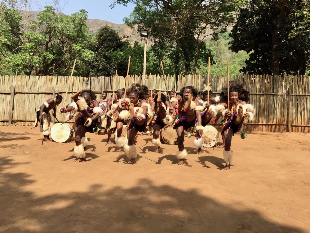 A local performance at the boma