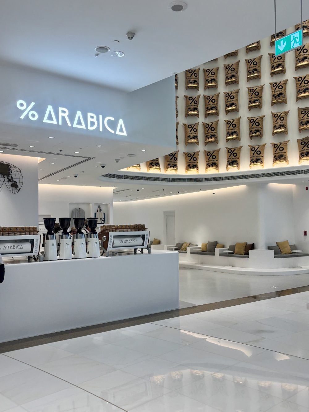Arabica in Dubai Mall, one of the best coffee shops