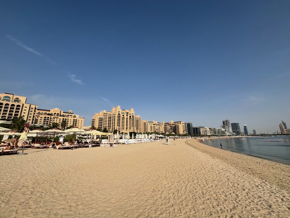 The beach on the Palm