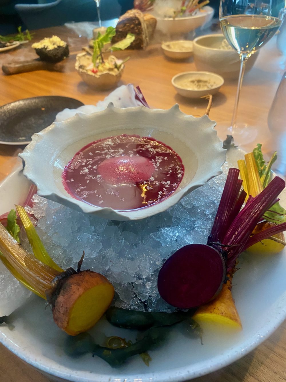 Dining at Moss, the Michelin-starred restaurant at the best luxury hotel in Iceland