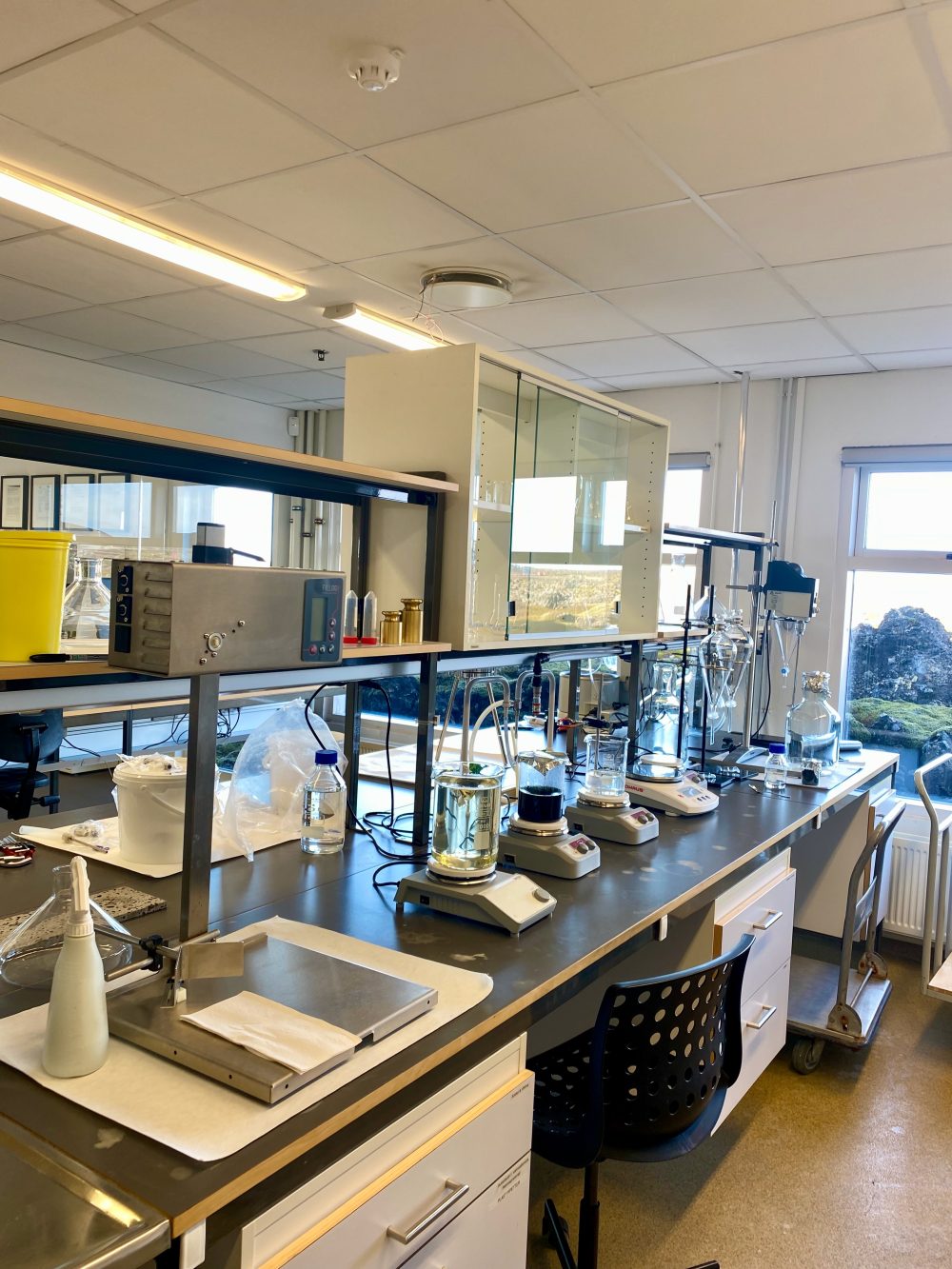 Background of the Blue Lagoon in Iceland