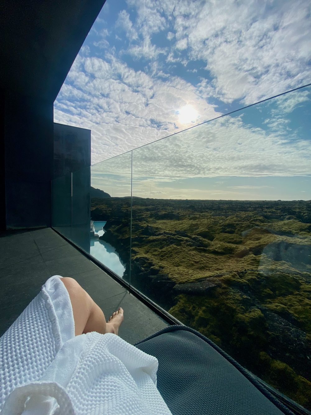 Enjoying the upper terrace from my suite