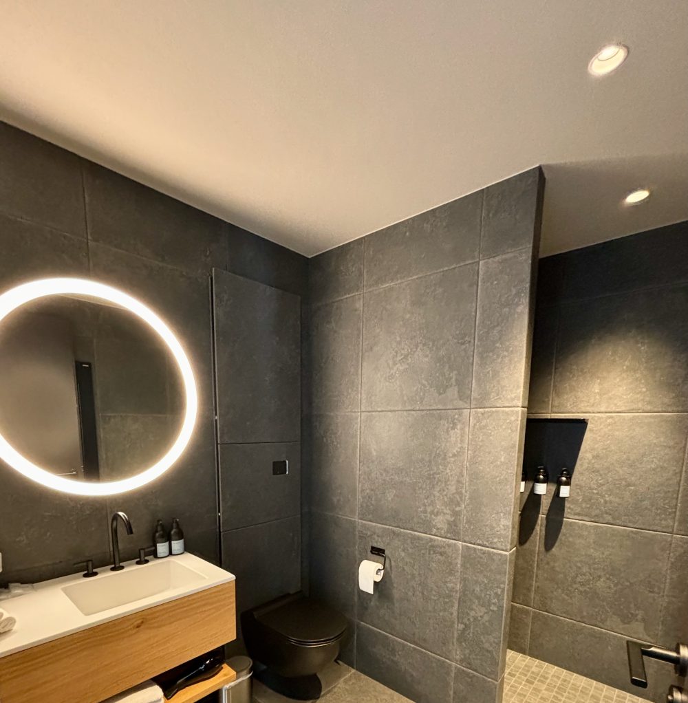 The bathrooms at Highland Base in Iceland