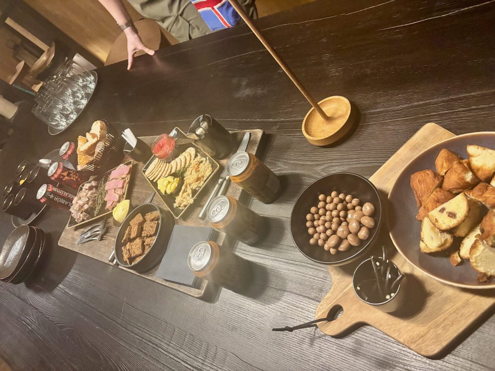 The Taste of Iceland experience in the lounge