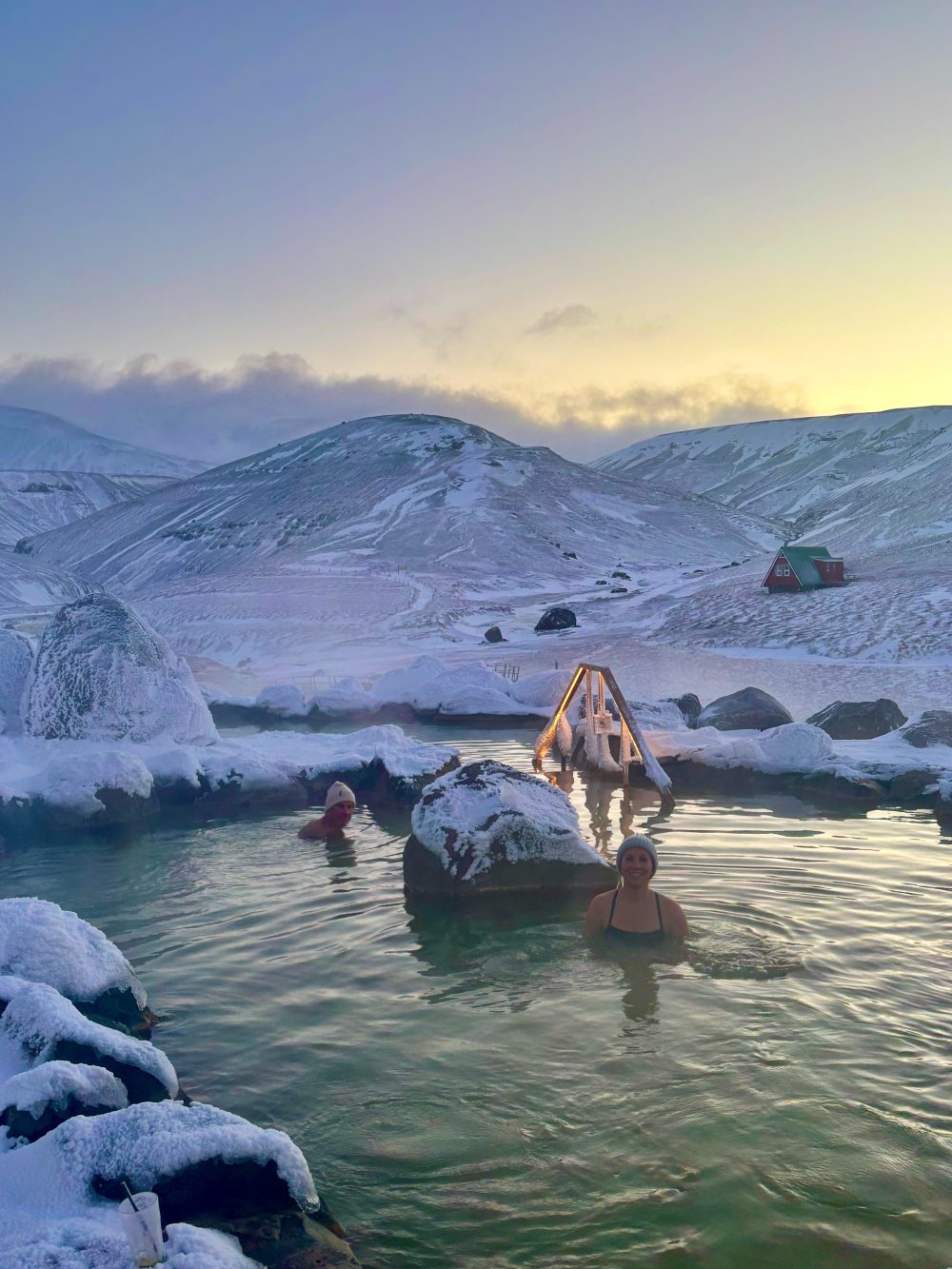 The Highland Baths in snow