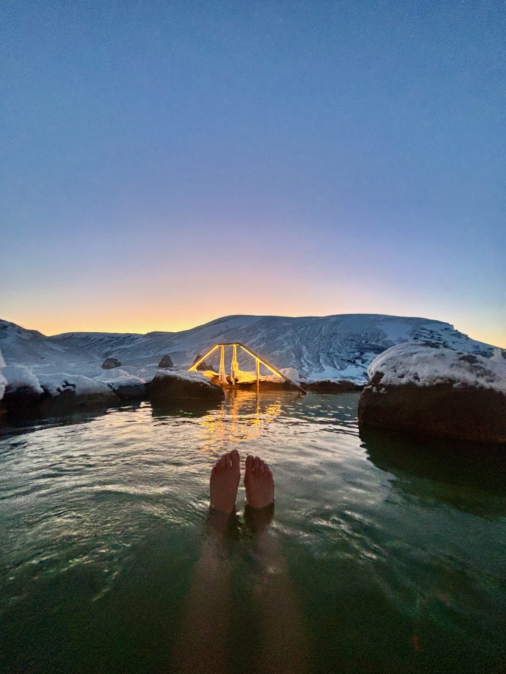 Soaking up the views from Highland Baths