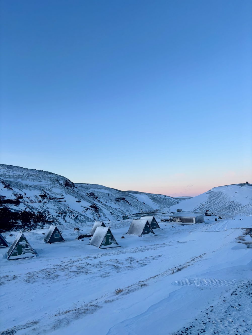 The huts at Highland Base