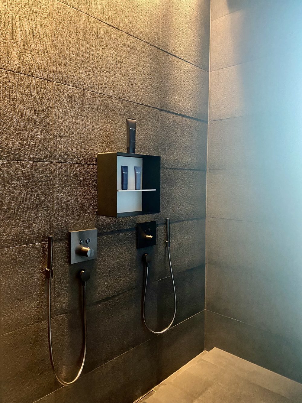 The private changing room facilities at the Blue Lagoon