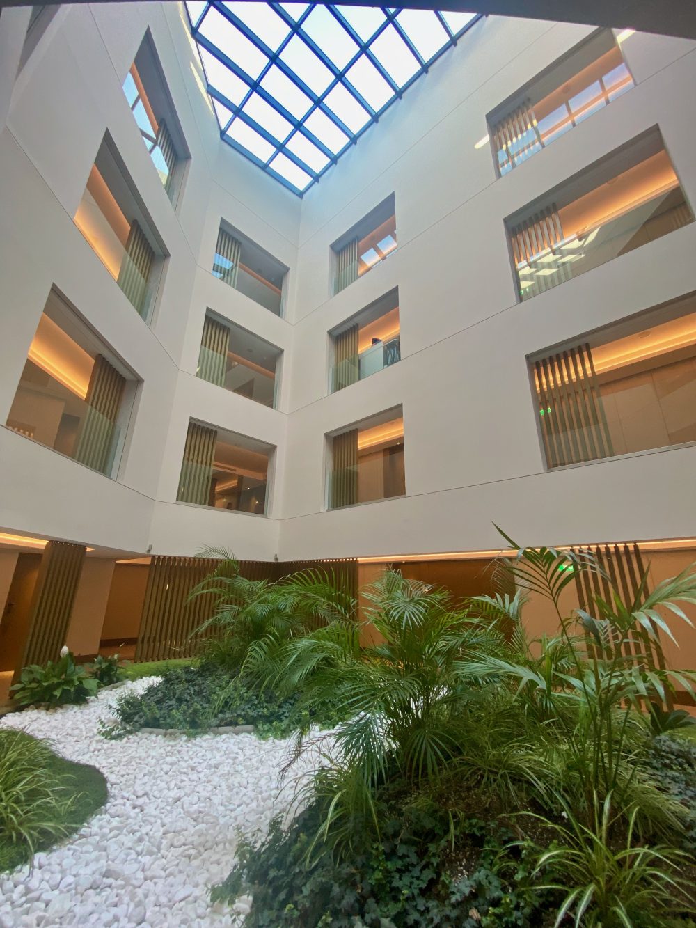 The inside of the main building at Angsana Corfu