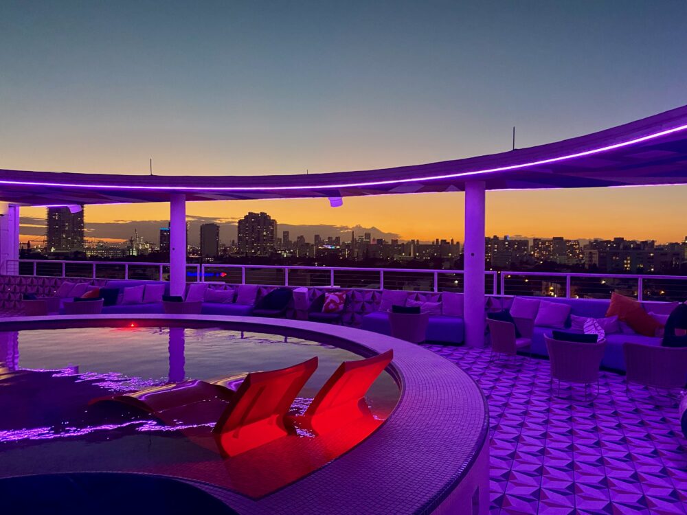 The pool at Moxy Miami Beach