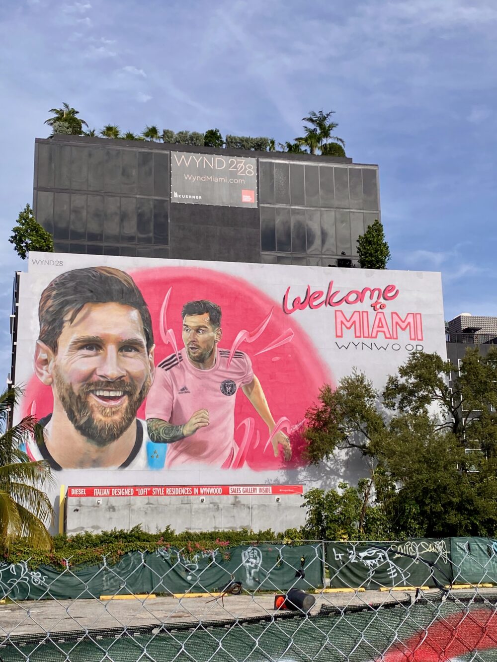 Messi Mural in Wynwood, Miami