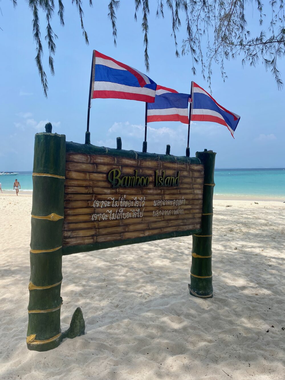 Signage at Bamboo Island