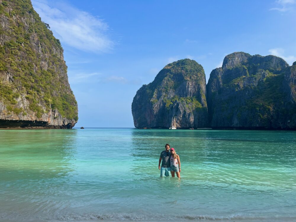 Enjoying a quieter Maya Bay