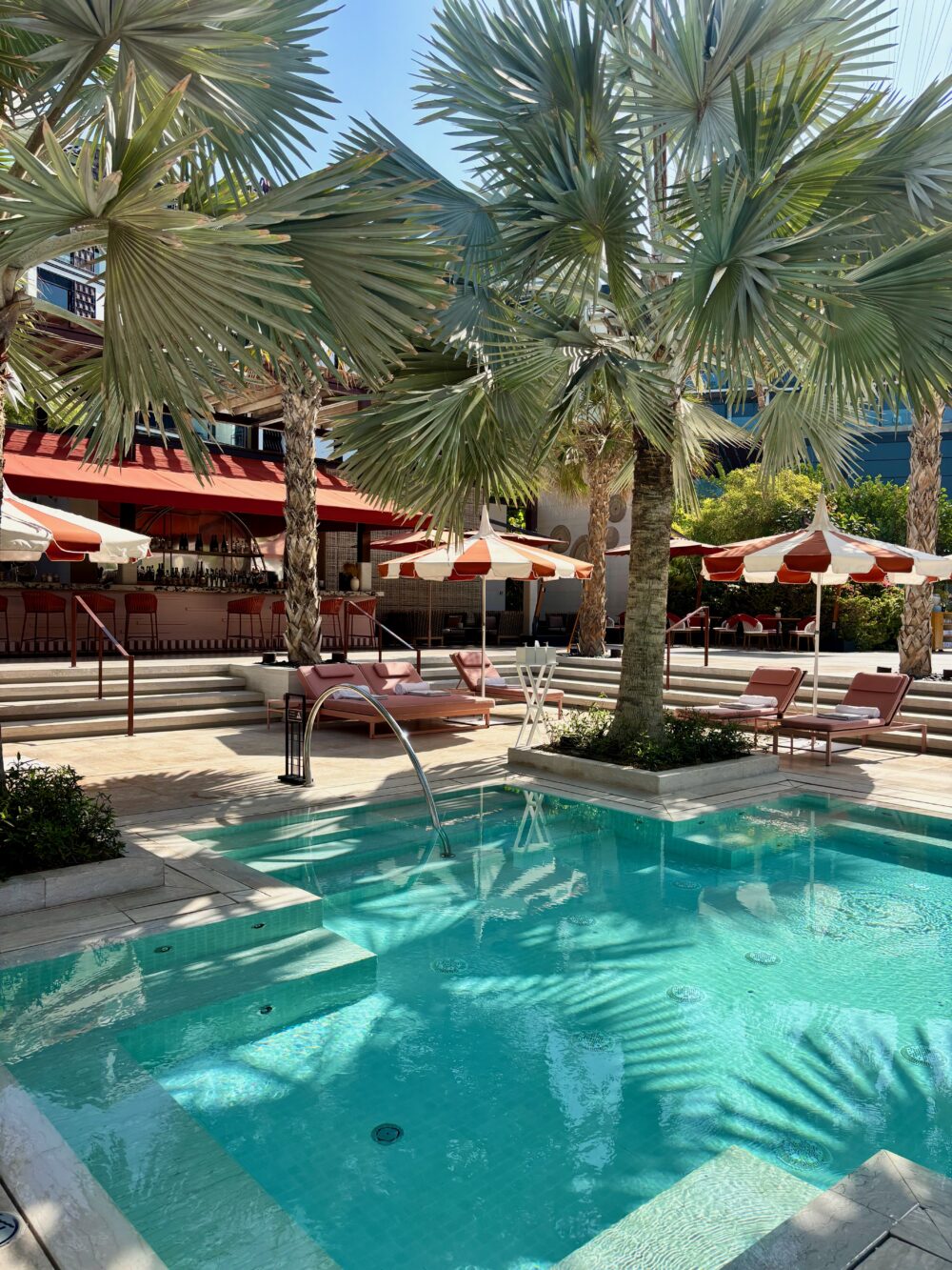 The incredible pool area at Banyan Tree Dubai