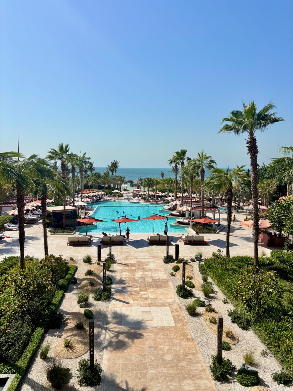 The incredible pool area at Banyan Tree Dubai