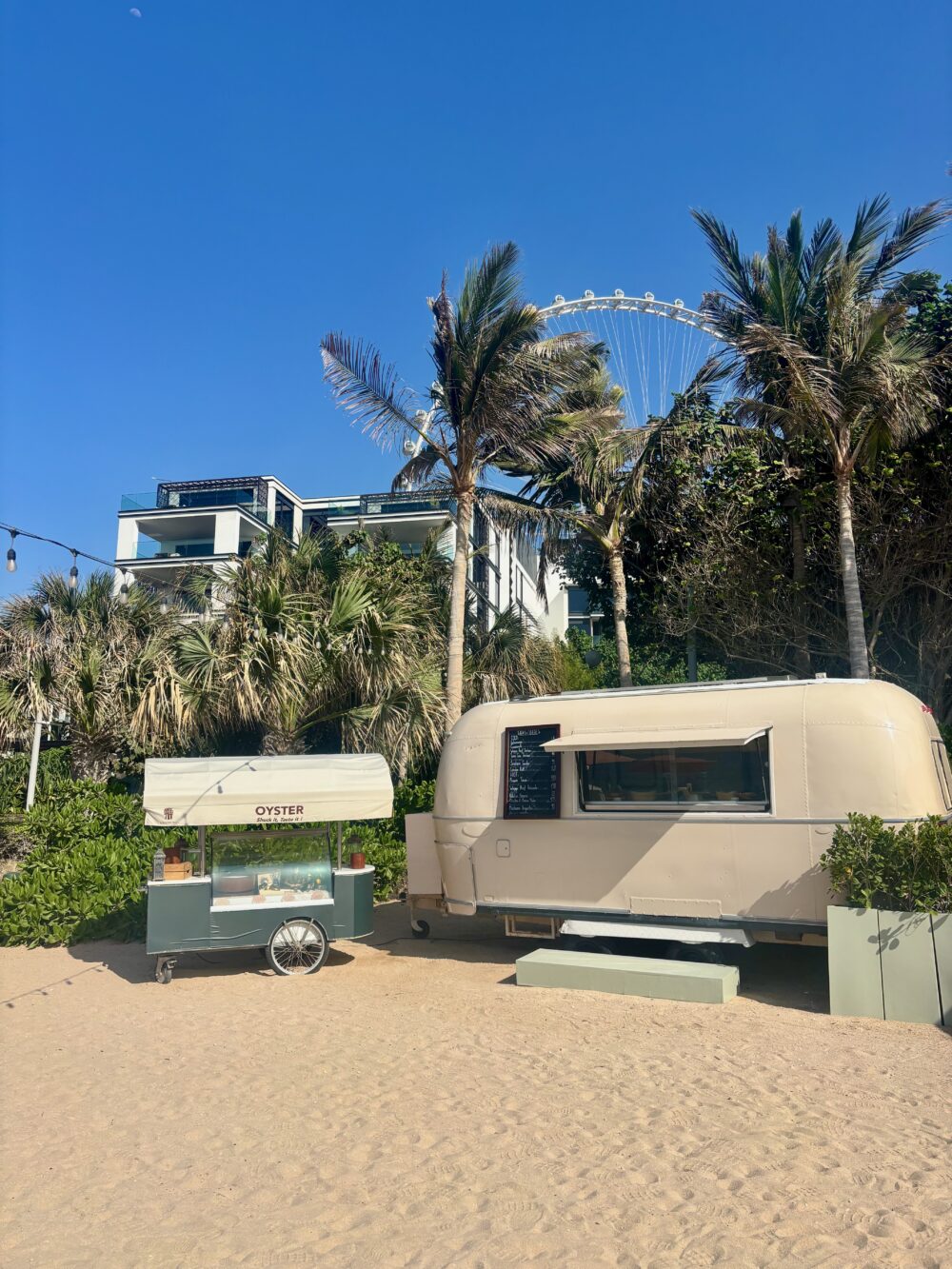 Oyster shack on the beach at Banyan Tree Dubai