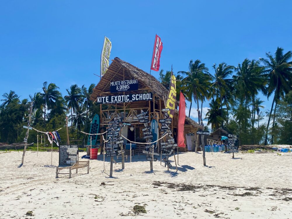 kitesurfing in Paje, Zanzibar