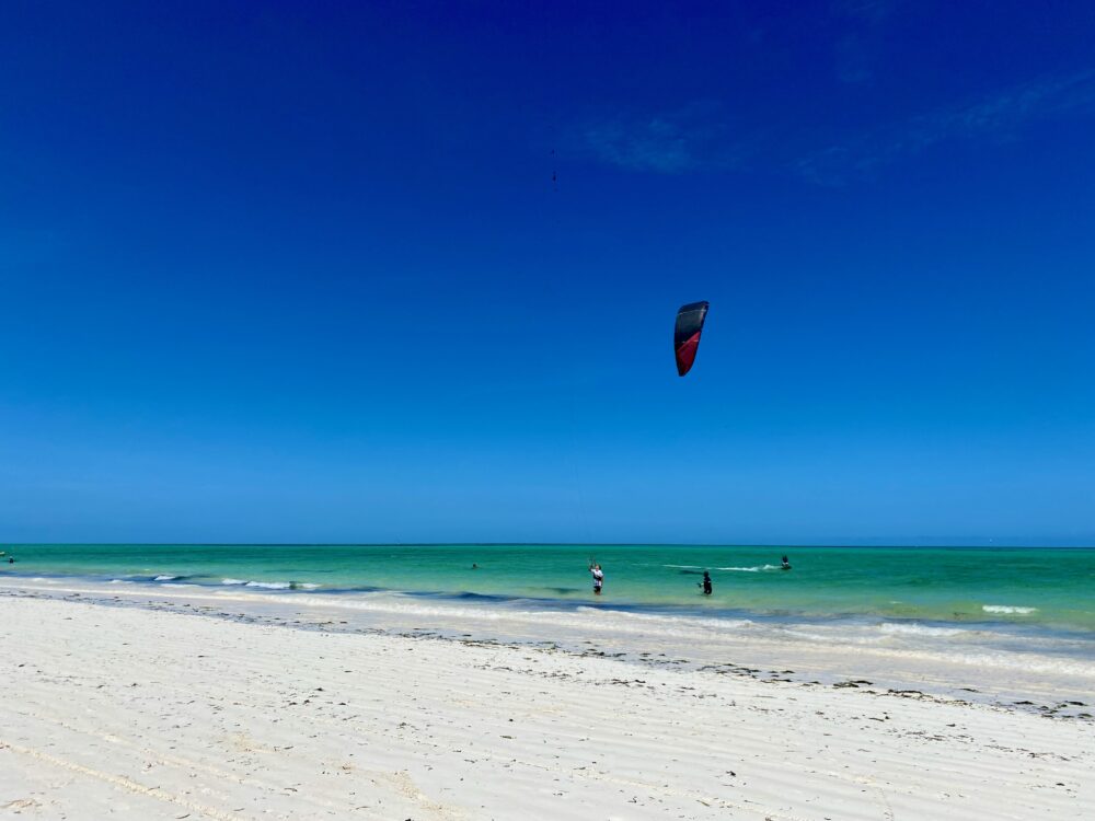 kitesurfing in Paje, Zanzibar