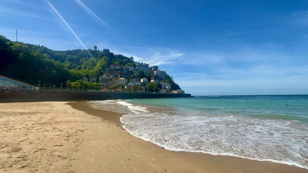 The beach in San Sebastián