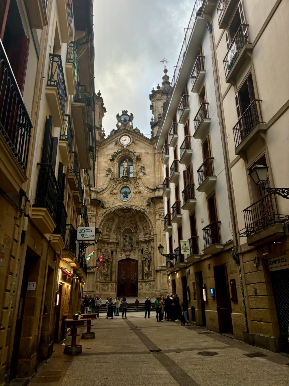 Exploring the beautiful Old Town in San Sebastián