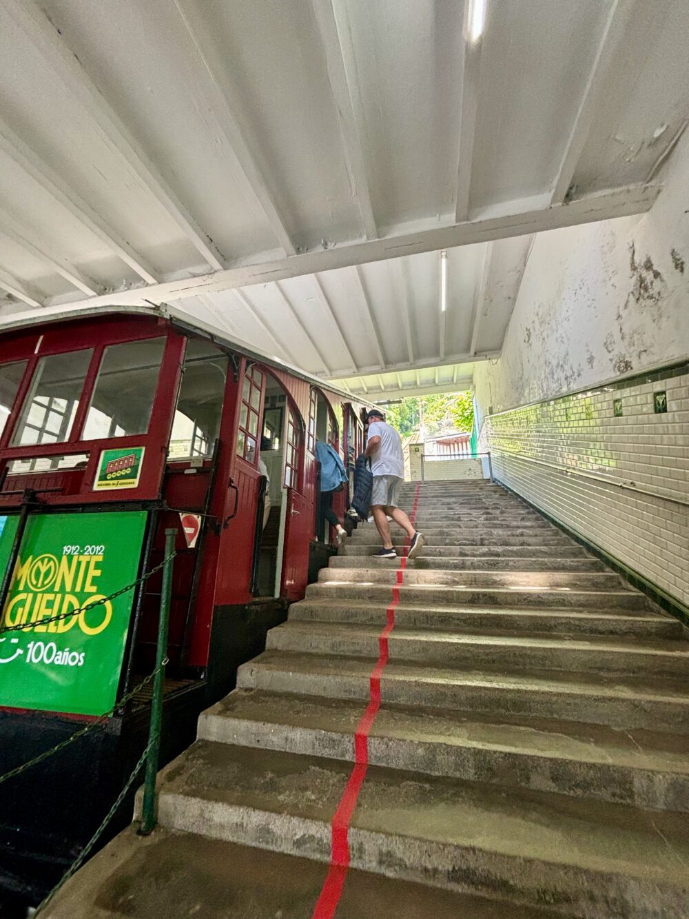 The funicular to Monte Igueldo in San Sebastián