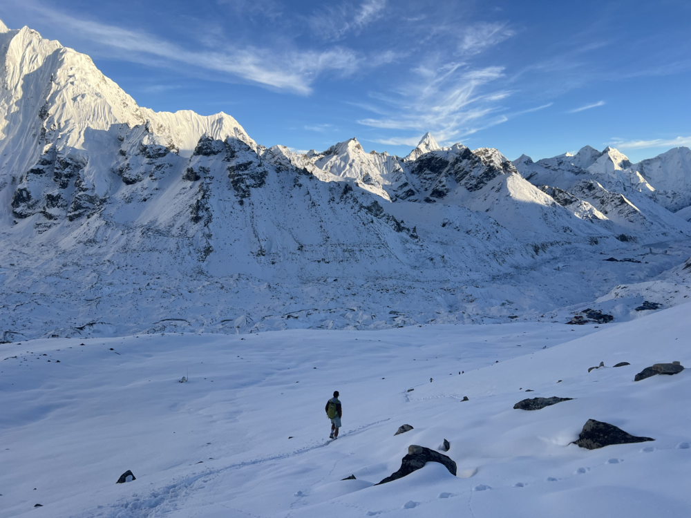 Kala Patthar (5,545 m / 18,192 ft) is a rocky ridge in the Nepalese Himalayas known as the best vantage point for viewing Mount Everest