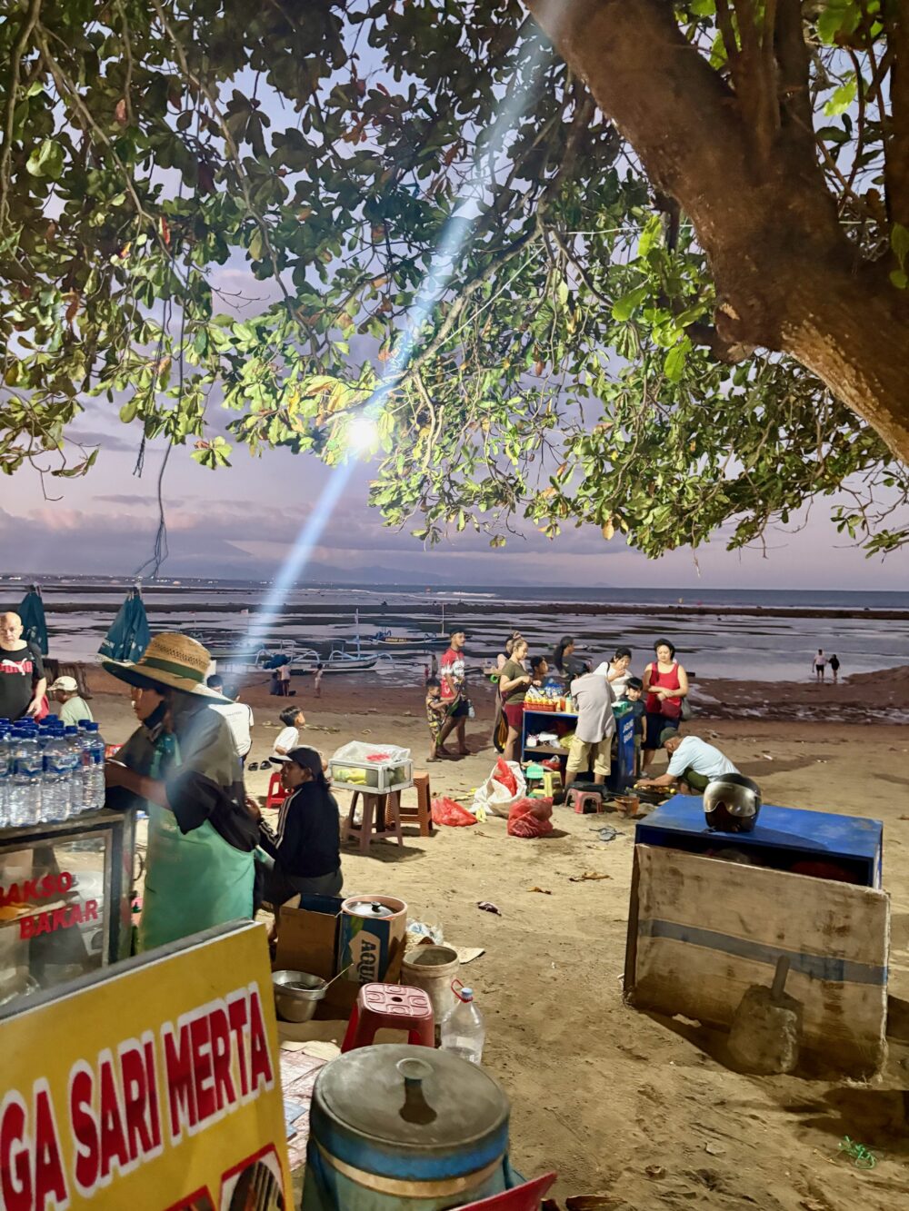 Local life on the beach in Sanur