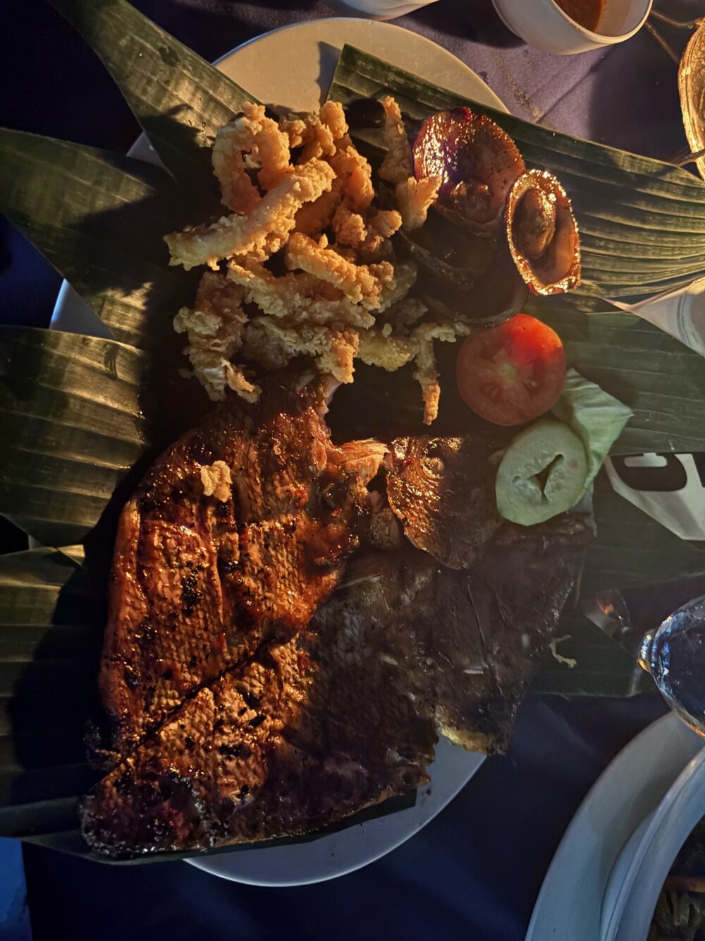 seafood dinner in Jimbaran