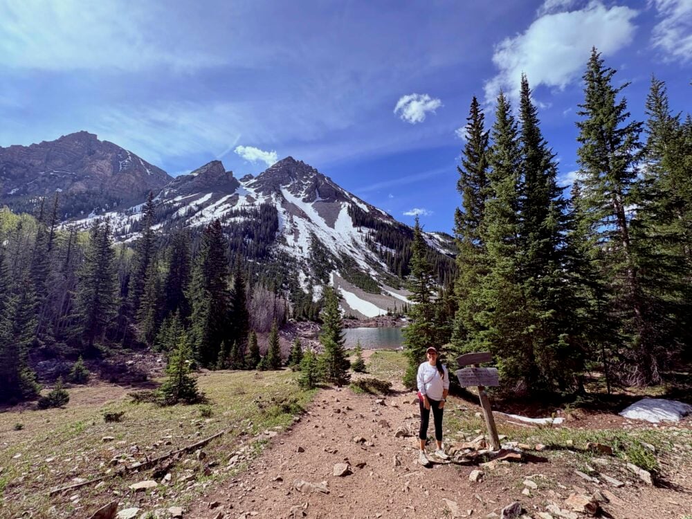Hiking Maroon Bells near Aspen, Colorado