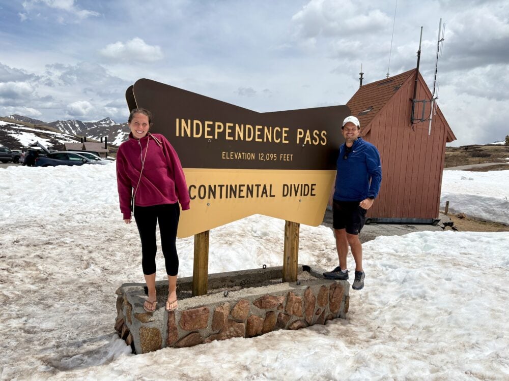 Driving the incredible Independence Pass in Colorado