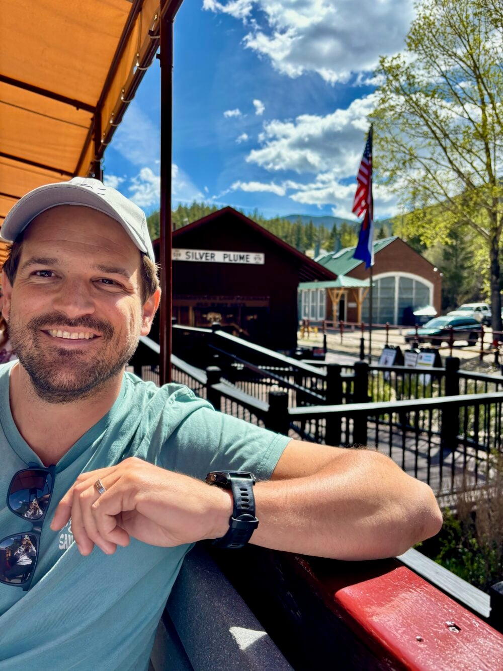 Onboard the Georgetown railroad