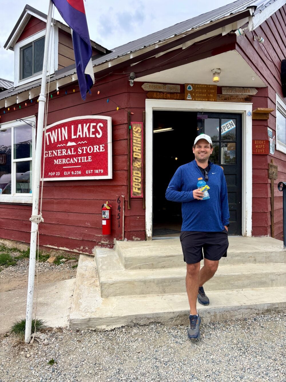 Stopping at Twin Lakes on our one week Colorado road trip