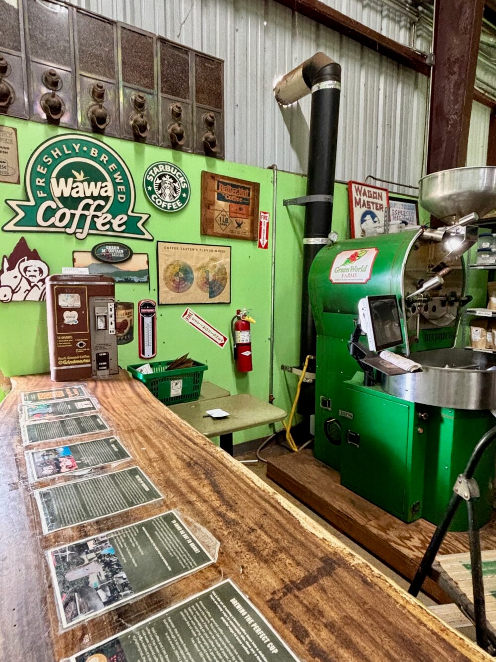 Stopping off at Green World Coffee Farm in Oahu
