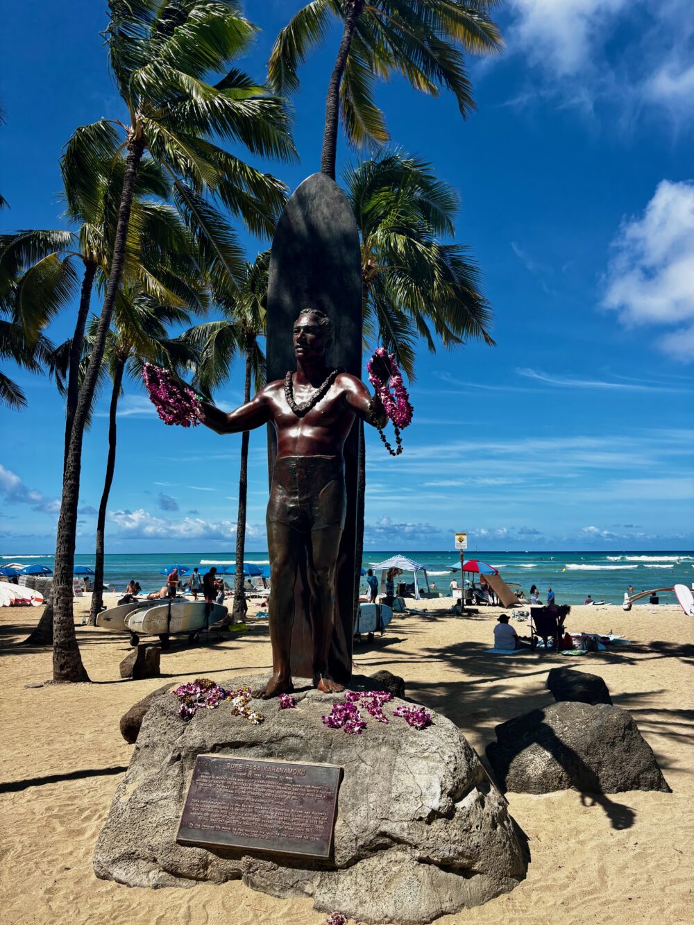 Duke Kahanamoku, known as the father of modern surfing, shaped the history of Waikiki through his legendary wave-riding