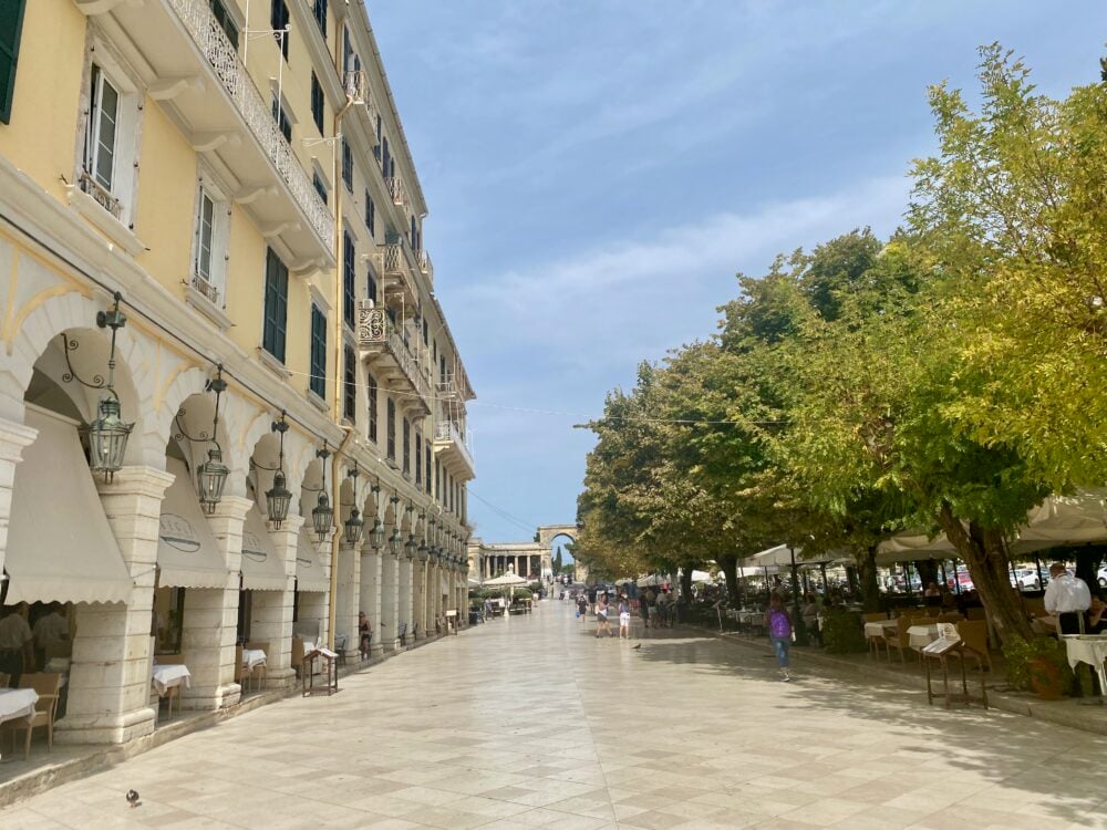 The Liston Promenade in Corfu Town