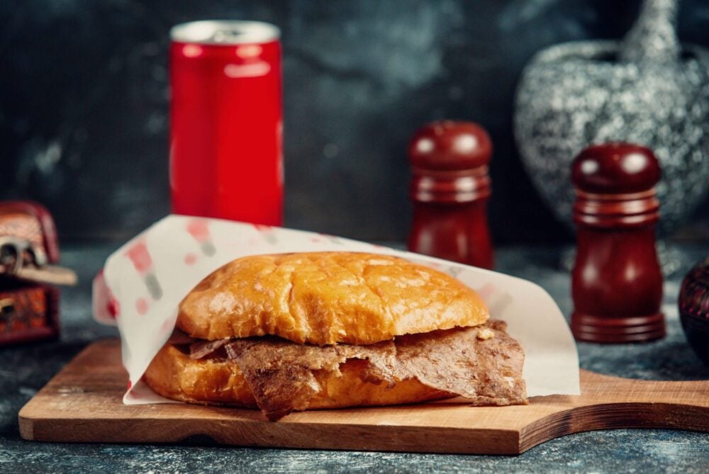 A bifana, Lisbon’s classic marinated pork sandwich