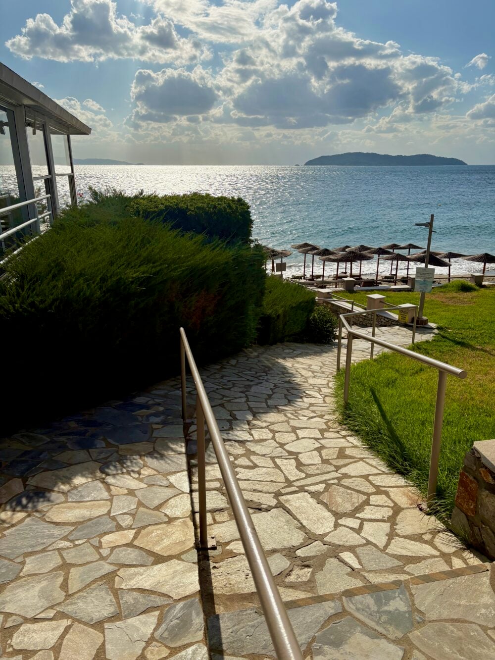 Accessible paths at the Kassandra Bay Resort in Skiathos