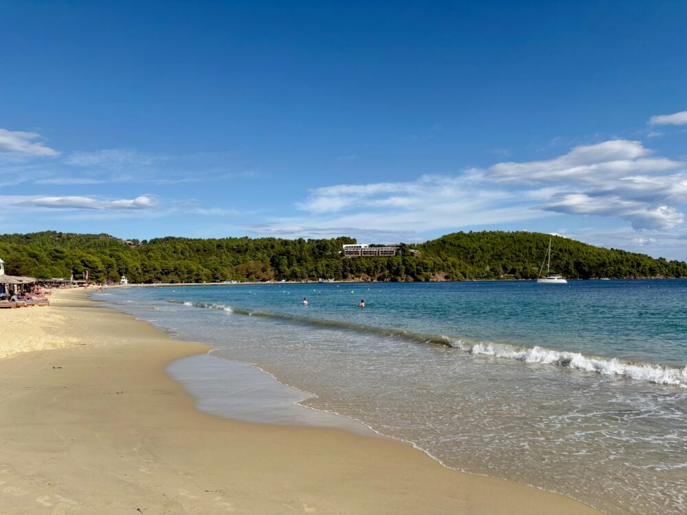 Koukounaries Beach in Skiathos