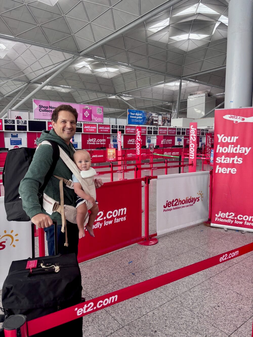 Arriving at London Stansted Airport